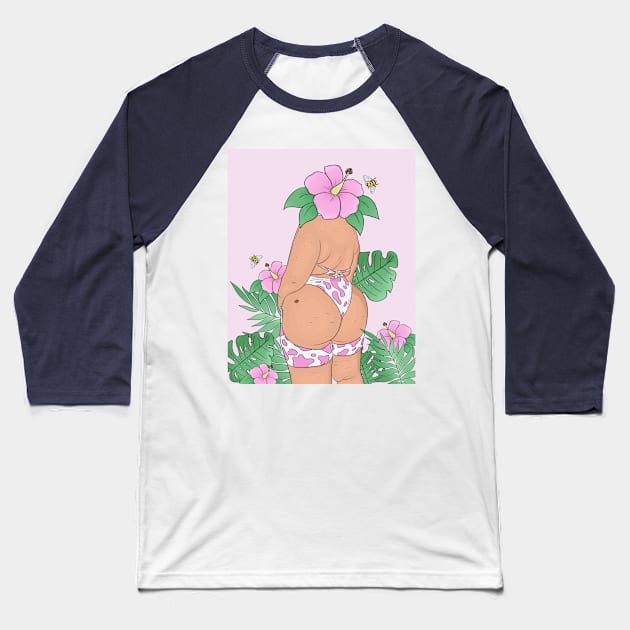 Bloomin' Gorgeous Baseball T-Shirt by nmdrawsx